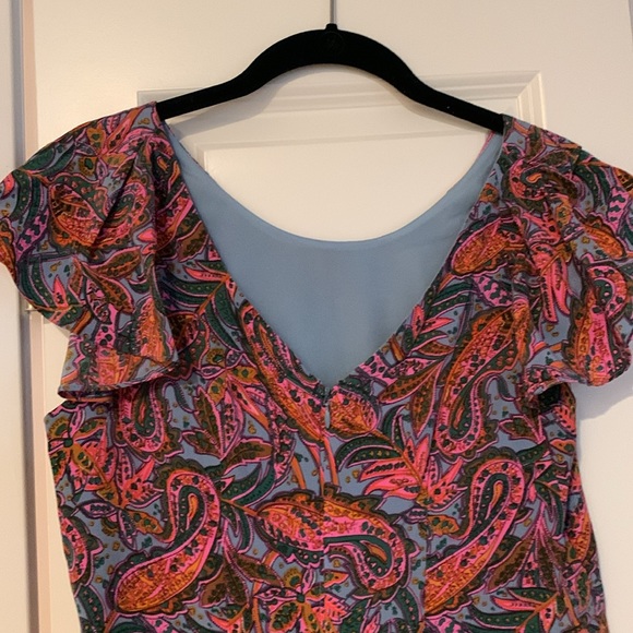 J Crew Short Flutter Sleeve Dress - Picture 3 of 5